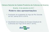 Brasília, 12 de setembro de 2017 Roteiro das apresentações · ... 12 de setembro de 2017 Roteiro das apresentações. ... Amostras para 9 variáveis de interesse ... e registro
