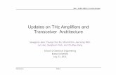 Updates on THz Amplifiers and Transceiver Architecture · Updates on THz Amplifiers and Transceiver Architecture Sanggeun Jeon, Young-Chai Ko, MoonilKim, Jae-Sung Rieh, Jun Heo, Sangheon
