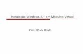 Instalação Windows 8.1 em Máquina Virtual - cesarcouto · Formatar Es o livre Ti 250 G8 * Novo Avançar Atualizar Carregar driver nstalando o Windows Excluir Estender . ... Exempla:
