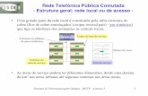 Rede Telefónica Pública Comutada - Estrutura geral: rede ...cadeiras.iscte-iul.pt/STG/Acetatos/Acetatos3.pdf · dos lados do circuito a 4 fios); • Atenuação do anel: A a = 2