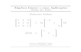 Notas de Aula Petronio Pulino · 2012-02-28 · Algebra Linear e suas Aplica¸coes´ Notas de Aula Petronio Pulino Departamento de Matema´tica Aplicada Instituto de Matema´tica,