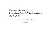 Prêmio Literário Galinha Pulando 2015 - PerSe · Cicatrizes foi um projeto lançado sem editora, que ela pretende ... tacou em 2007/2008 com trabalhos em prol da categoria artística,