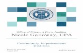 Office of Missouri State Auditor Nicole Galloway, CPA · August 2018 . Nicole Galloway, CPA. Missouri State Auditor . CITIZENS SUMMARY . Findings in the review of Community Improvement