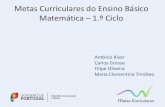 Metas Curriculares do Ensino Básico Matemática 1.º Ciclo · 2015-05-18 · Operações com Números Racionais 1.º ciclo . Adição e subtração de frações de mesmo denominador