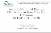 Second National Energy Efficiency Action Plan for Lebanon ...exicon.website/uploads/editor/Omaintec2017/Presentations/2 - Dr... · Second National Energy Efficiency Action Plan for