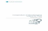 Compendium of Microbiological Criteria for Food of... · This compendium brings together information on pathogens and indicator organisms significant to food safety, microbiological