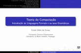 Teoria da Computac˜ao - Departamento de Informática ...desousa/2011-2012/TComp/lingform.pdf · Teoria da Computac˜ao Introduc˜ao `as Linguagens Formais e as suas Gram´aticas