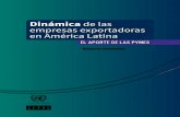 Dinámica de las empresas exportadoras en América Latina · de empresa. 2002-2013 ..... 65 Gráfico 35 México: destinos, rotación y margen según tamaño de las empresas exportadoras,