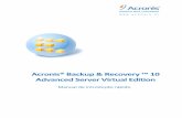 Acronis® Backup & Recovery ™ 10 Advanced Server Virtual ...dl2.acronis.com/u/pdf/ABR10VE_quickstart_pt-PT.pdf · Acronis Backup & Recovery 10 Agent para ESX/ESXi: Efectua o backup
