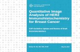 CAP Quantitative Image Analysis of HER2 ... · Outline •Introduce quantitative image analysis (QIA) •Discuss some of the challenges of QIA and HER2 IHC for breast cancer interpretation
