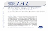 Challenges to NATO and Italy's Role: Trump, Brexit ... · 2 2016 22806164 Challenges to NATO and Italy’s Role: Trump, Brexit, Collective Defence and Neighborhood Stability 16 18
