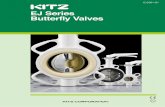EJ Series Butterfly Valves - · PDF fileKITZ EJ Series Butterfly Valves KITZ EJ Series Butterfly Valves Materials Flange Table Design feature Explanation of Product Code Contents G