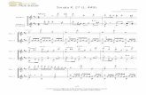 Sonata K. 27 final - violaobrasileiro.com · BRaSIleIRO Sonata K, Allegro Violão 1 Violão 2 6a em cló harm. nat. Cll - 0711- 1 27 (L, 0