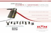 100 Series CLAMPS GRIPPERS CATALOG - BTM Corporation · 100 Series 810-364-4567. Compact, light weight, light-duty clamps & grippers. Designed for high-production. 25mm bore pneumatic
