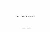 Manual TI NKT4245 - vrltelecom.com.br · ocorre somente através da telefonista. Caso for conectado um módulo num Terminal TI NKT4245 j ...