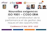 Nouvelles exigences ISO 9001 COSO ERMpilotesdeprocessus.org/wp-content/uploads/2018/06/Fileur-Conf... · 10013 SO 19600 SO 26000 SO 31000 ISO 9001 ISO 14001 ISO ues 45001 SO 22000