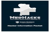 Hacker Information Packet - medhacks.orgmedhacks.org/2018/assets/MH-Info-Full-2018.pdf · Hacker Information Packet. MEDHACKS 2017 Welcome Dear MedHacks 2018 Participant, Welcome!