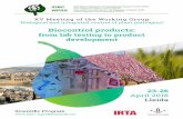 23-26 - irta.cat · XV Meeting of the Working Group ‘Biological and integrated control of plant pathogens’ Biocontrol products: from lab testing to product development
