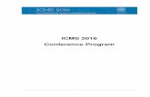 ICMS 2016 Conference Programicms2016.zib.de/ProgramICMS2016.pdf · Venue Conference Venue The ICMS 2016 conference will be held at the Zuse Institute Berlin (ZIB). ZIB is an interdisciplinary