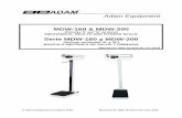 MDW-160 & MDW-200 - Adam Equipment UK Publications... · PDF file• The MDW-160 & MDW-200 Health and Fitness Scales are mechanical scales (sometimes known as physicians scales) which