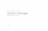 Course Catalogue  · Web view2018-11-08 · The focus of this course will be on Guitar. ... jazz, popular music, ... Students will develop word processing, spreadsheet, database,