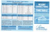 Timetable_ab.pdf · FLIGHT CONNECTIONS TIMETABLE CHAMILTON ISLAND FLIGHT DEPARTURES ONÉAVAY TO or from Hamilton Island Airport To or from Hamilton Island Marina