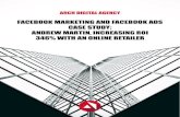 FACEBOOK MARKETING AND FACEBOOK ADS CASE .arch digital agency facebook marketing and facebook ads