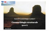Lezione 1 - Geomorfologia strutturale (parte I).ppt ...scienzeambientali.unicam.it/matdid/geomorfologia/geostru1.pdf · Schema morfostrutturale della Toscana centrale. Lo stereogramma