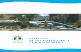 STATUS OF RURAL WATER SUPPLY IN MAHARASHTRA · Website : Tata Institute of Social Sciences, 2015. STATUS OF RURAL WATER SUPPLY IN MAHARASHTRA A third party evaluation commissioned