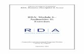 RDA: Module 6-- Authorities II: Exercises training materials/LC RDA... · PDF fileHere is the link to a helpful document on the PCC web site: MARC 21 encoding to accommodate new RDA