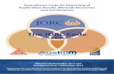 The JORC Codejorc.org/docs/jorc_code2012.pdf · The JORC Code 2012 Edition Effective 20 December 2012 and mandatory from 1 December 2013 Australasian Code for Reporting of Exploration