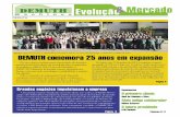Evolu§£o& Mercado - .DEMUTH comemora 25 anos em expans£o Equipe. Diretores, gerentes e colaboradores