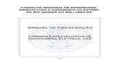 MANUAL DE FISCALIZAÇÃO - Crea-RS · Industriais, Engenheiros de Produção, Engenheiros de Operação, Tecnólogos e ... exercício das profissões de engenheiro, de arquiteto e