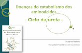 Hospital Pediátrico de Coimbra - asic.pt · - Défice da síntese da serina 2. Defeitos no catabolismo: - Doenças do Ciclo da Ureia ... Arginina + fumarato citosol 5 Arginina +