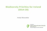 Biodiversity Priorities for Ireland (2014-20) · provide support for which Natura 2000 measures on a national level. Prioritised Action Framework Irish PAF submitted to EU Commission