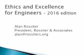 Alan Rossiter President, Rossiter & Associates alan@rossiters · (