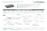 ISDN S-Interface Transformers - Pulse Electronics · ISDN S-Interface Transformers ... PEB 2080/2081/2085 ... CCITTI I.430 for both the TE and the NT. The maximum