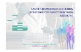 CANCER BIOMARKER DETECTION STRATEGIES TO DIRECT … · CANCER BIOMARKER DETECTION STRATEGIES TO DIRECT PRECISION MEDICINE GLORIA RIBAS, PhD Days on PersonalisedMedecine, Wien, Austria