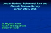 Jordan National Behavioral Risk and Chronic Disease Survey ... · of 3 persons: - Epidemiology training resident. ... 1234567891011121112142125181211341 1455361312222573759241113161611089
