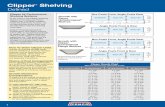 Clipper Shelving - Stein Service & Supply · Clipper ® Shelving Clipper Hi-Performance Shelving Systems At the heart of the Clipper Shelving System is the ingenious Penco Clipper