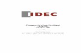ALLEN BRADLEY MICROLOGIX - IDEC Global Bradley MICROLOGIX... · Introduction: The information here will help you configure the Idec toucschreens (5.7” HG2G / HG2F , 10.4” HG3F,