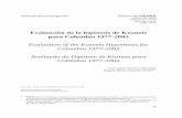 Evaluation of the Kuznets Hypothesis for Colombia 1977 ... · Economía y Finanzas – Cienfi de la Universidad Icesi, Santiago de Cali, Colombia, angela.mgt@hotmail.com ... Julio