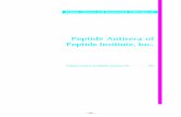 Peptide Antisera of PeptideInstitute,Inc. · Peptide Antisera of PeptideInstitute,Inc. ... ELISA (see the instruction model 2 on ... Y.Fujita,H.Mimata,N.Nasu,T.Nomura,Y.Nomura,andM.Nakagawa,Int.
