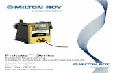 Proteus™ Series - Milton Roy · This manual covers features supported in the enhanced control model Proteus™ Series pumps. Enhanced control features are driven by a variety of
