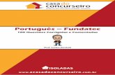 Português – Fundatec · 100 Questões Corrigidas e Comentadas ... 44 Segundo o cardiologista pediátrico Gustavo Foronda ... As questões de números 01 a 14 referem-se ao texto
