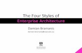 The Four Styles of Enterprise Architecture · The Four Styles of Enterprise Architecture ... -- The Agile Manifesto. ... PSI Controller Promoter Supporter Analyst