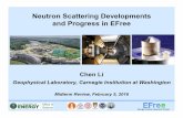 Neutron Scattering Developments and Progress in EFree · Brent Fultz Hillary Smith Max Murialdo. Energy Frontier Research Center High Pressure Structures of Novel Hydrides Electron