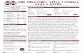 Game 6 Notes vs. BYU - static.hailstate.com · NR Amway Coaches Head Coach Dan Mullen Career Record 57-38 (.600)/eighth year MSU Record same Mullen vs. BYU first meeting as HC BYU