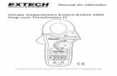 Manual do utilizador Alicate Amperímetro Extech EX810 1000 …translate.extech.com/instruments/resources/manuals/EX810_UM-pt.pdf · Insira o plugue banana preto da ponta de teste