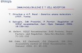 IMMUNOGLOBULINE E T CELL RECEPTOR T. Strachan e A.P. · PDF fileB cell antigen receptor tetramero [ IgH 2 + IgL 2 (Ig oppure Ig )] T cell receptor (TCR) eterodimero TCR /TCR TCR /TCR